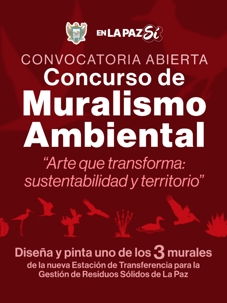 El Ayuntamiento de La Paz convoca a creadoras, creadores y colectivos a desarrollar proyectos inspirados en el entorno natural y la economía circular.