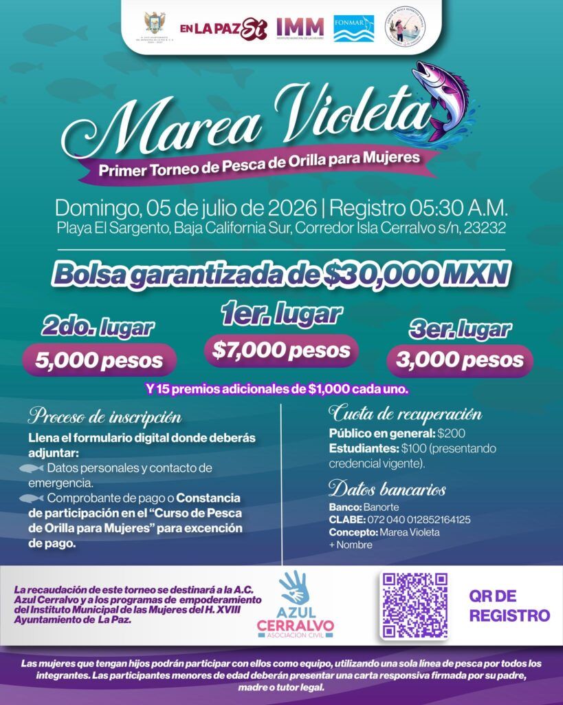 La iniciativa busca fomentar el empoderamiento, la inclusión y la participación femenina en la pesca deportiva.