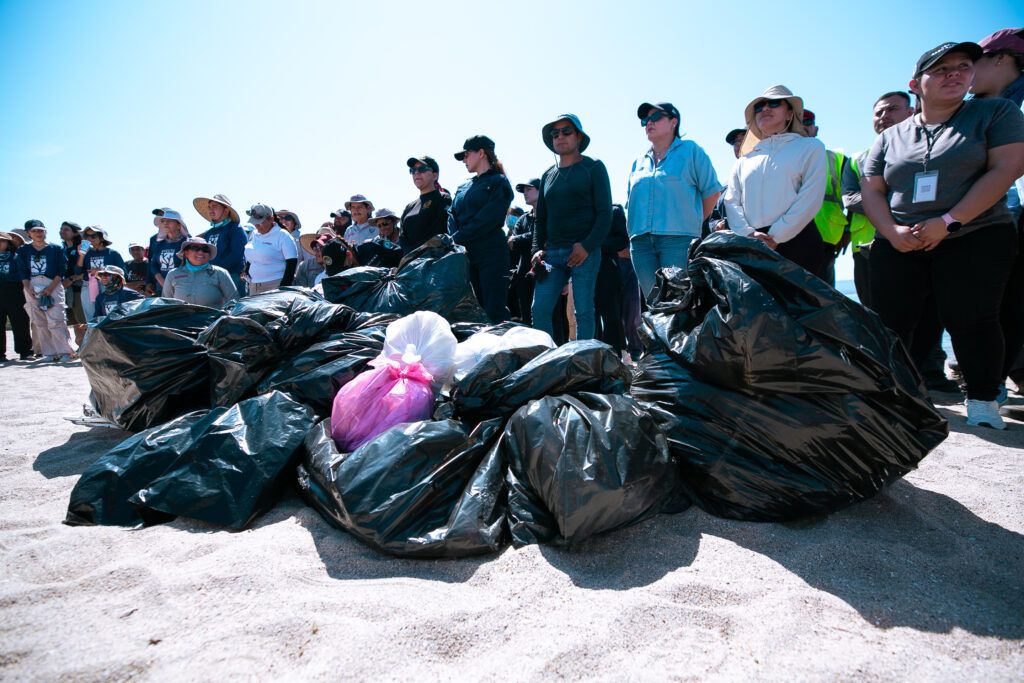 Casi un centenar de voluntarios participaron en la jornada de saneamiento y sensibilización ambiental organizada por el Ayuntamiento de La Paz.