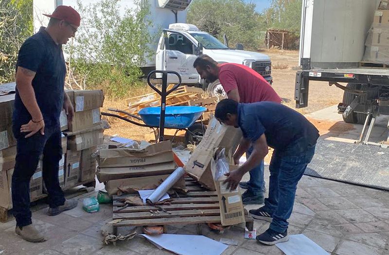 Los materiales almacenados en Chametla no representan riesgo biológico y serán desechados conforme a la legislación vigente.