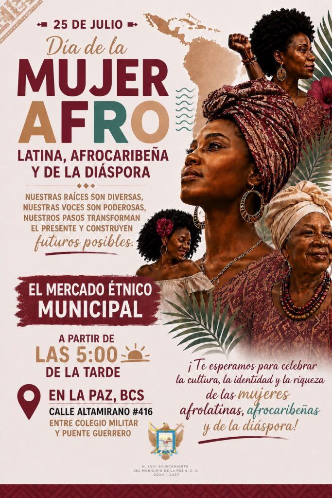 El Mercado Étnico Municipal será sede de una jornada cultural para reconocer el legado, la identidad y las aportaciones de las mujeres afrodescendientes.