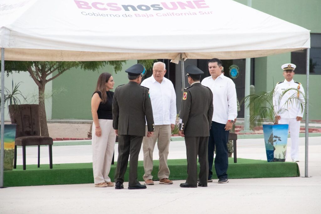 El Gobernador reiteró la coordinación entre autoridades civiles y Fuerzas Armadas para fortalecer la paz y la seguridad en Baja California Sur.