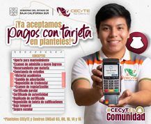 ¿Trámites en CECyTE BCS? Ya puedes pagar con tarjeta