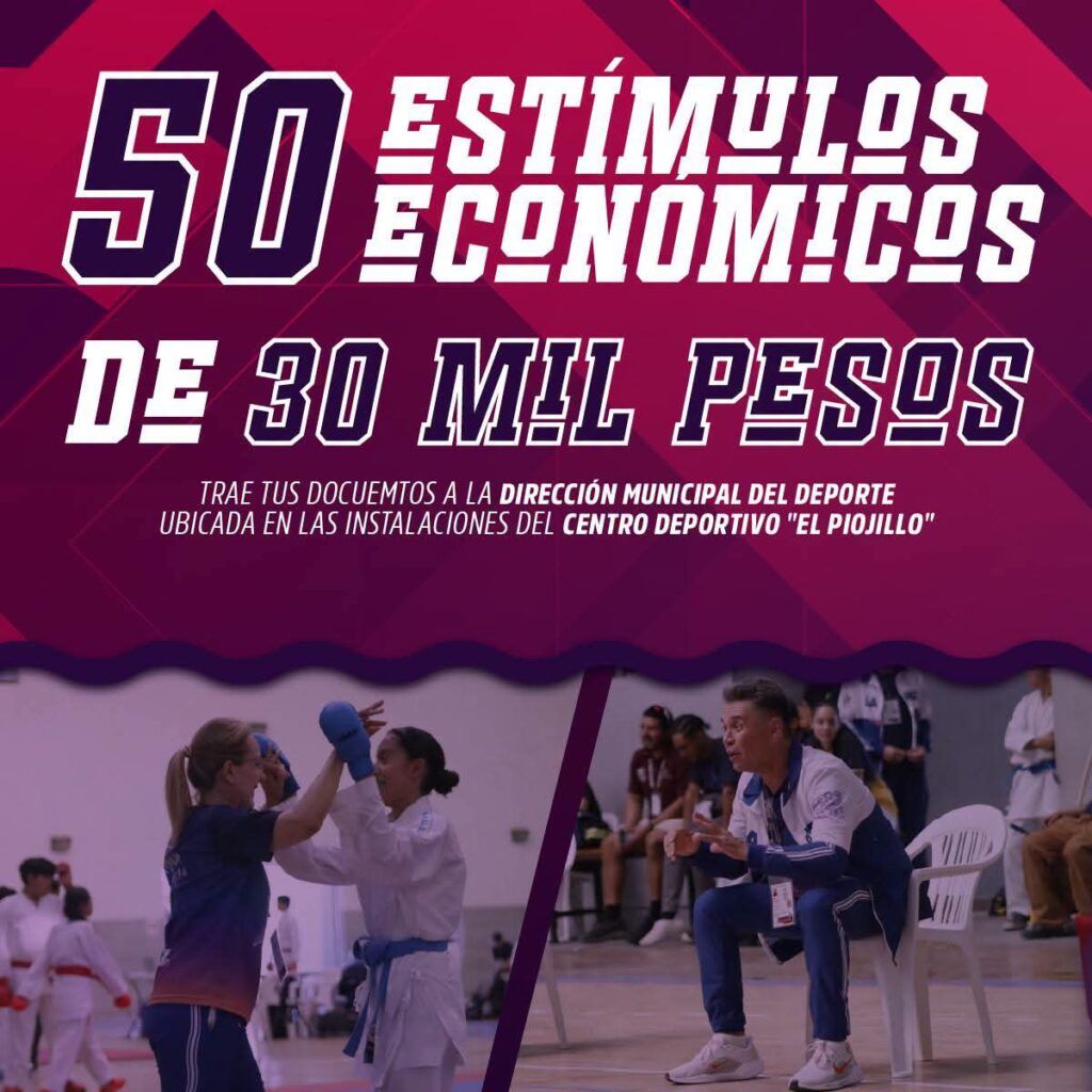 El programa contempla 250 becas para atletas y 50 apoyos para entrenadoras y entrenadores del municipio.