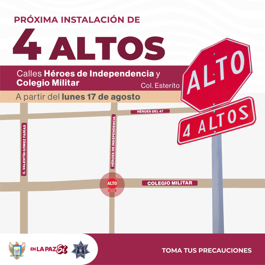 Las autoridades instalarán señalamientos en Allende y Chiapas, así como en Héroes de Independencia y Colegio Militar.