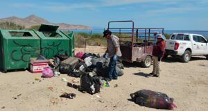 Recolectan más de 49 toneladas de residuos en playas de La Paz durante el verano