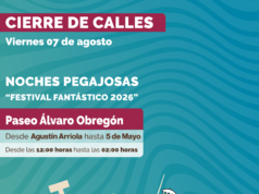 Prepárese: hoy cerrarán Paseo Álvaro Obregón por Noches Pegajosas