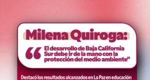 Milena Quiroga propone ampliar a BCS programas ambientales aplicados en La Paz