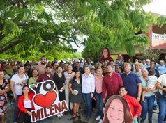 Pensiones, eje del mensaje de Milena Quiroga ante adultos mayores de Miraflores