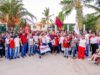 Habitantes de Santa Rosa plantean rezagos de pavimentación a Milena Quiroga