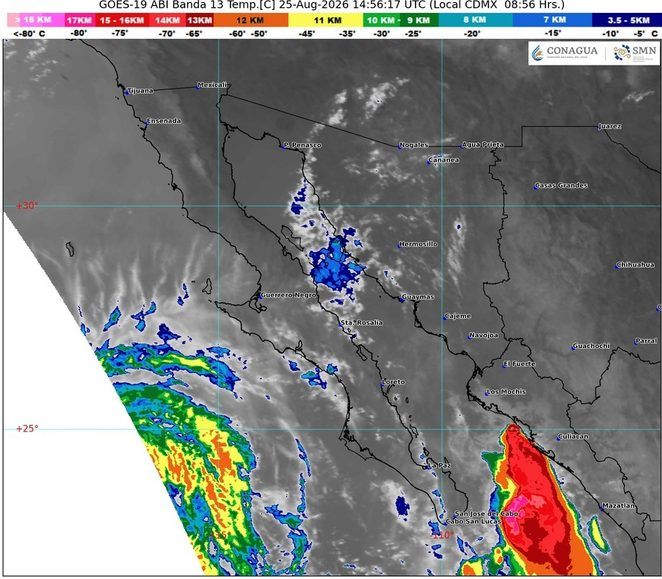 Prepárese para la lluvia: prevén chubascos y viento fuerte en BCS