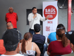 Saúl González llama a fortalecer la unidad desde las colonias de La Paz