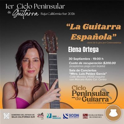 ¡Asiste! Ciclo Peninsular de Guitarra reunirá conciertos y clases magistrales en La Paz