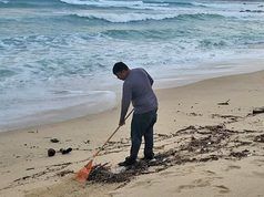 Mantienen llamado a no ingresar al mar en playas de La Paz y Los Cabos