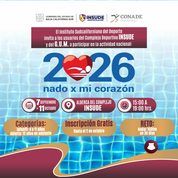 Invitan a nadar un kilómetro por la salud del corazón en BCS