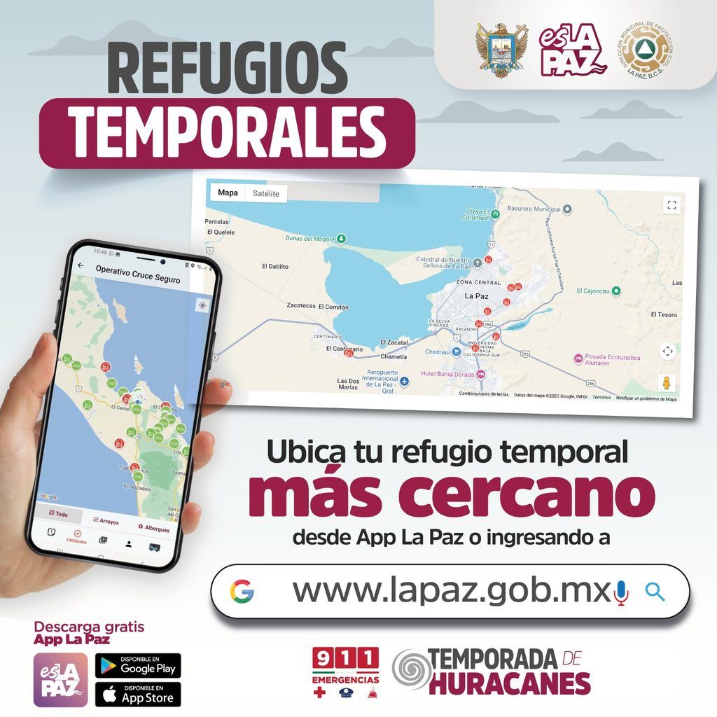 Los albergues se distribuyen en ocho delegaciones y sus subdelegaciones; serán abiertos en caso de que las condiciones meteorológicas lo requieran.