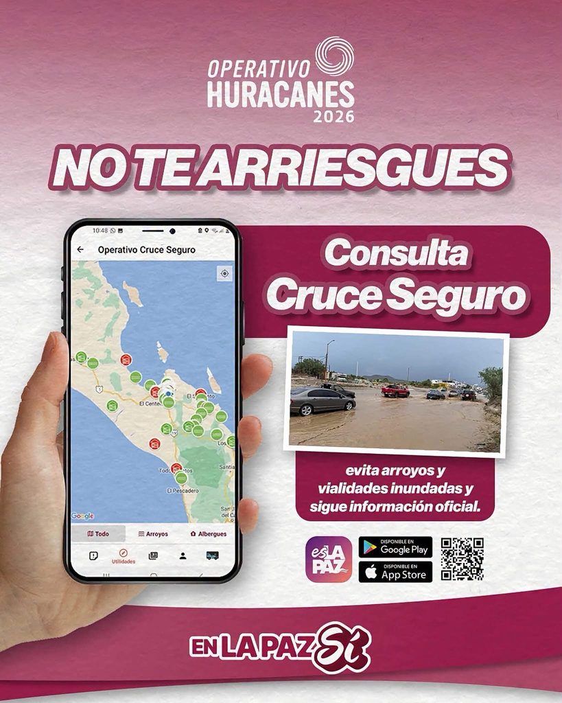 Ante las condiciones asociadas a Polo, el Ayuntamiento pide respetar los cierres del Operativo Cruce Seguro y no intentar atravesar cauces.