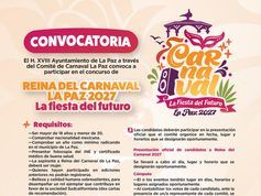 ¿Quieres ser Reina del Carnaval La Paz 2027? Abren convocatoria