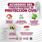 Estos son los posibles refugios en La Paz ante huracán Polo