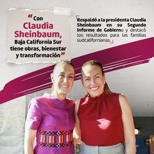 Destaca Milena Quiroga respaldo de Sheinbaum para obras y programas en Baja California Sur