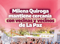 Milena Quiroga dialoga con vecinas y vecinos de La Paz