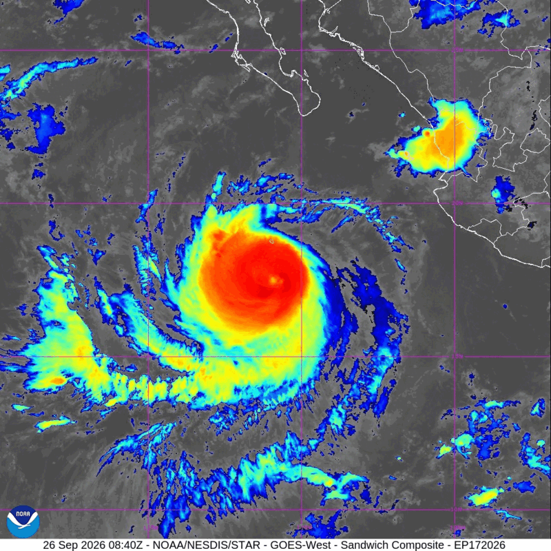 El pronóstico de Polo apunta a un impacto en la costa del Pacífico de Baja California Sur