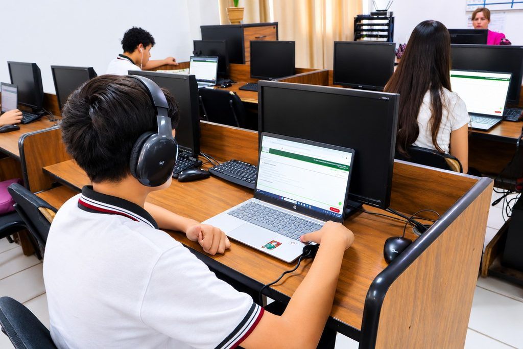 Alumnos de La Paz, Los Cabos y Comondú presentaron el Oxford Test of English como parte de las acciones del Programa Nacional de Inglés.