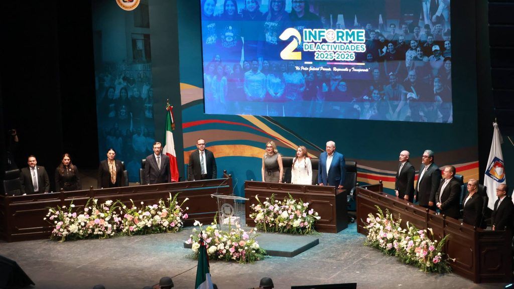 La magistrada presidenta Claudia Jeanette Cota Peña expuso las labores jurisdiccionales y administrativas correspondientes al periodo 2025-2026.