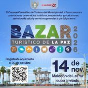 Abren registro para participar en el Bazar Turístico de La Paz 2026