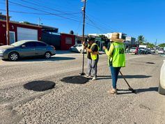 Anuncian nuevas jornadas de bacheo en La Paz del 19 al 23 de octubre