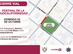 Anuncian cierres de calles en La Paz este 24 y 25 de octubre