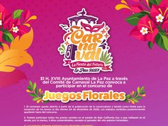Abren convocatoria para los Juegos Florales del Carnaval La Paz 2027