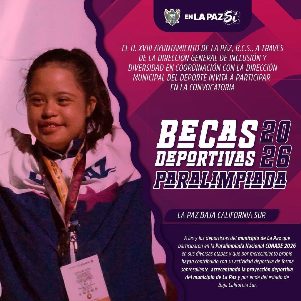 El Ayuntamiento abrió la convocatoria para atletas que participaron en la Paralimpiada Nacional CONADE 2026; el registro cierra el 3 de noviembre.
