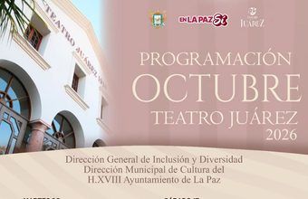 ¿Qué habrá en el Teatro Juárez durante octubre? Conoce su cartelera