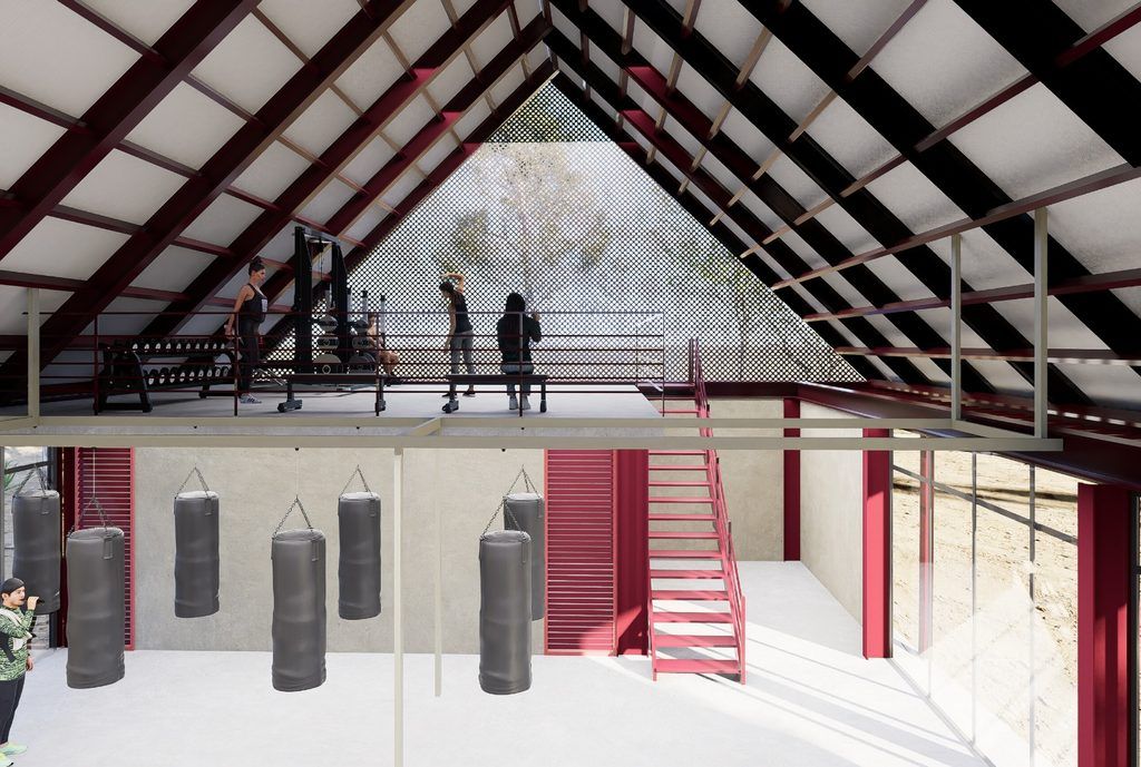 El nuevo espacio deportivo contará con ring, área de costales, zona de entrenamiento múltiple, baños y vestidores; se prevé concluirlo en tres meses.