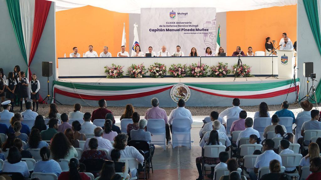 Los tres poderes de BCS se trasladaron a la comunidad para recordar la batalla del 2 de octubre de 1847 y reconocer la aportación histórica de Mulegé.