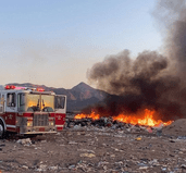 Hallan gasolina, encendedores y gel tras incendios en relleno sanitario de La Paz; apuntan a sabotaje